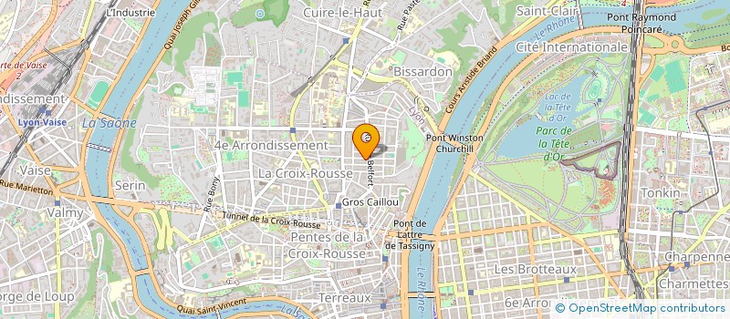 localisation de l'entreprise SCI LM.IMMO.  LYON