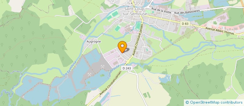 localisation de l'entreprise SCI LM IMMO  SAINT-LOUP-SUR-SEMOUSE