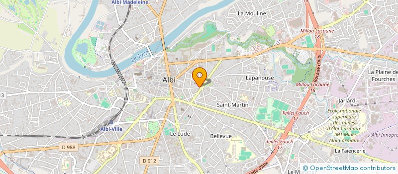 localisation de l'entreprise SCI LM IMMO à ALBI