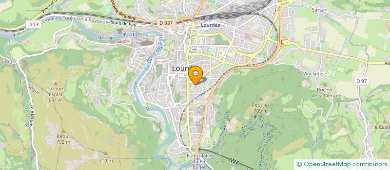 localisation de l'entreprise SCI LM INVEST  LOURDES