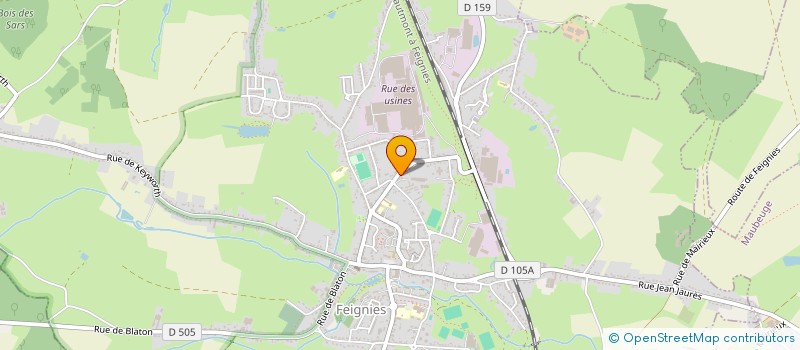 localisation de l'entreprise SCI LM LES PRES  FEIGNIES
