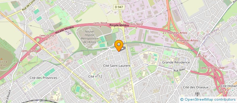 localisation de l'entreprise SCI LM OUHADDOU  LENS