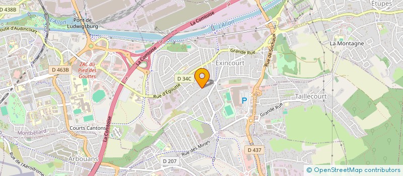 localisation de l'entreprise SCI LM PATRIMOINE à EXINCOURT