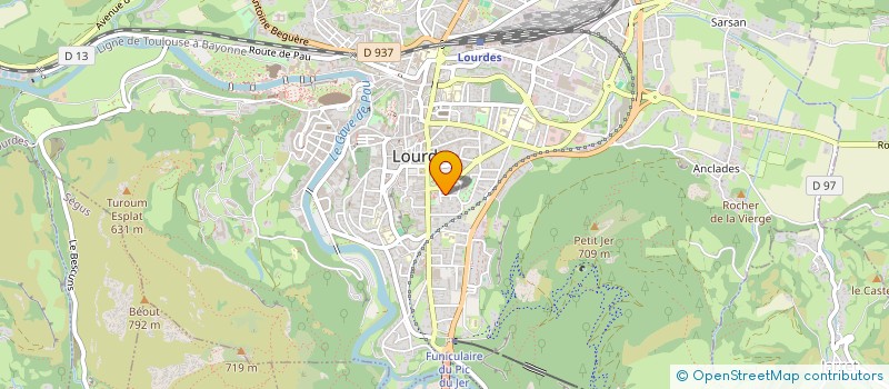 localisation de l'entreprise SCI LM RENT  LOURDES