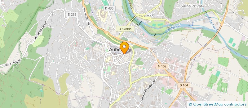 localisation de l'entreprise SCI LM SCI 1 à AUBENAS