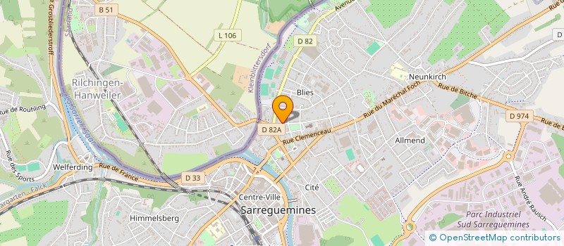 localisation de l'entreprise SCI LM12 à SARREGUEMINES