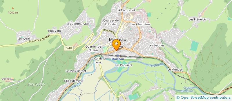 localisation de l'entreprise SCI LM2BL  MORTEAU