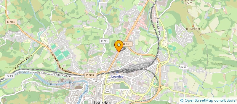 localisation de l'entreprise SCI LM2D  LOURDES