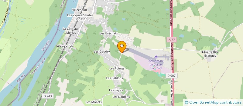 localisation de l'entreprise SCI LM2D à COSNE-COURS-SUR-LOIRE