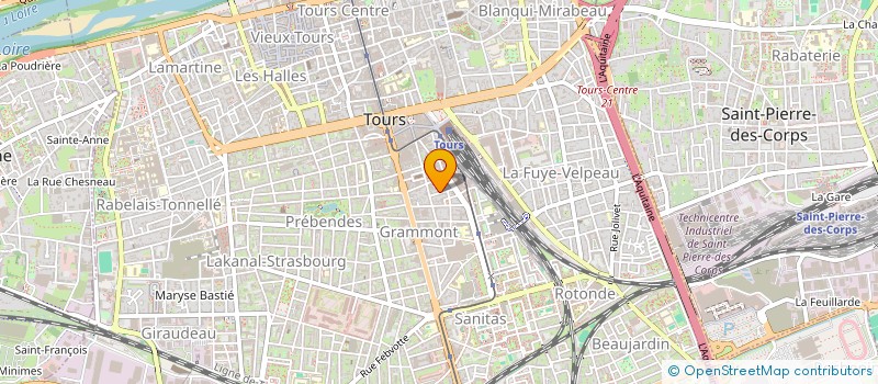localisation de l'entreprise SCI LM59  TOURS