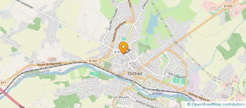 localisation de l'entreprise SCI LM64  ORTHEZ