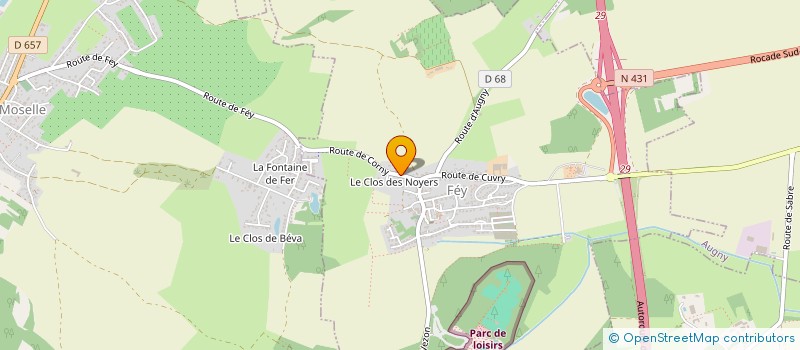 localisation de l'entreprise SCI LMA  FEY