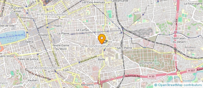 localisation de l'entreprise SCI LMA PROVENCE  MARSEILLE