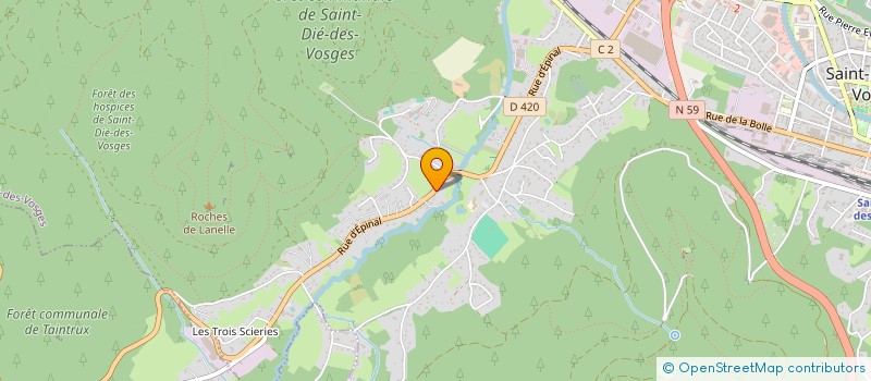 localisation de l'entreprise SCI LMAM  SAINT-DIE-DES-VOSGES