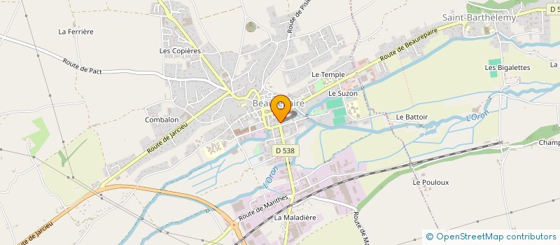 localisation de l'entreprise SCI LMB  BEAUREPAIRE