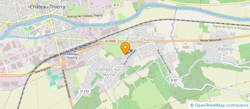 localisation de l'entreprise SCI LMBF  CHIERRY