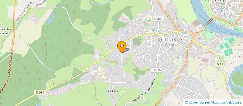 localisation de l'entreprise SCI LMBF  BELLERIVE-SUR-ALLIER