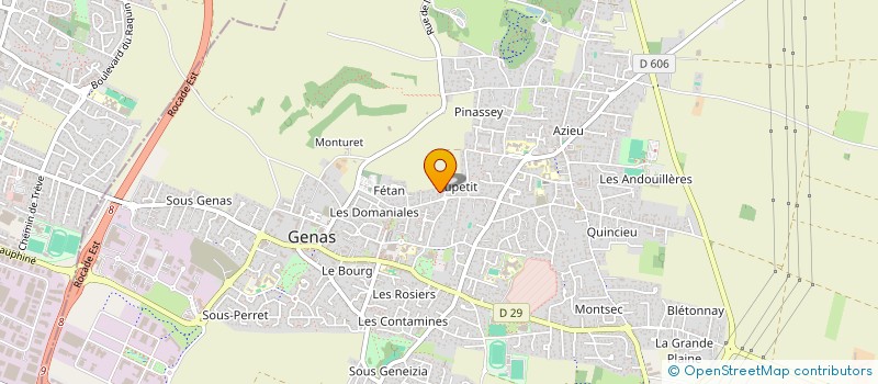 localisation de l'entreprise SCI LMC  GENAS