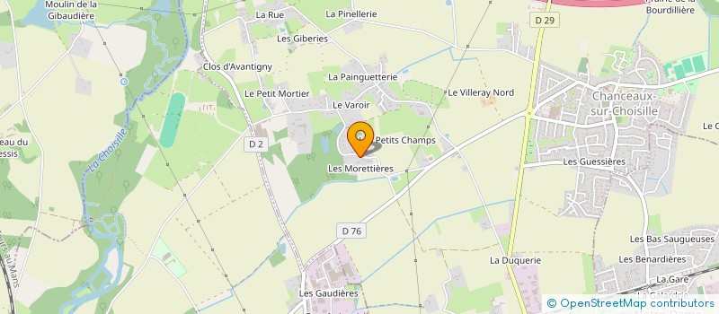 localisation de l'entreprise SCI LMCF à CHANCEAUX-SUR-CHOISILLE