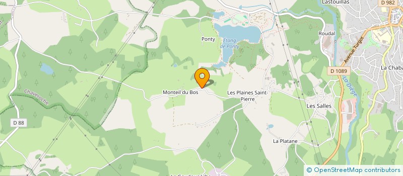 localisation de l'entreprise SCI LMCIMMO à USSEL
