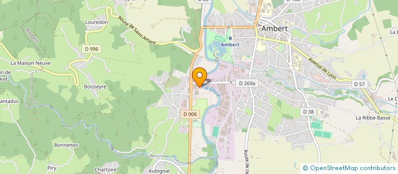 localisation de l'entreprise SCI LMCJ  AMBERT