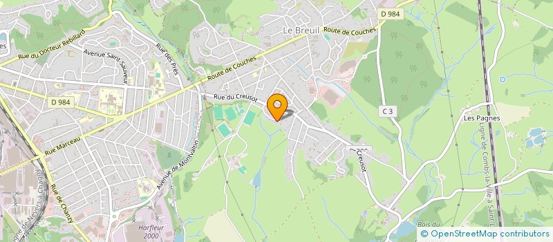 localisation de l'entreprise SCI LMD  LE BREUIL