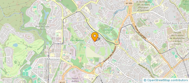 localisation de l'entreprise SCI LMDA à MONTPELLIER
