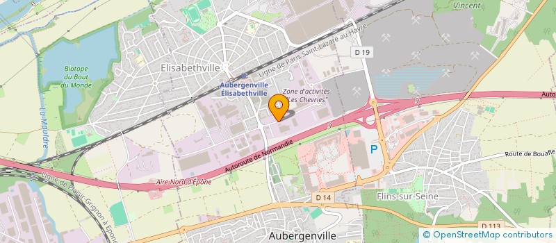 localisation de l'entreprise SCI LMDLM  AUBERGENVILLE