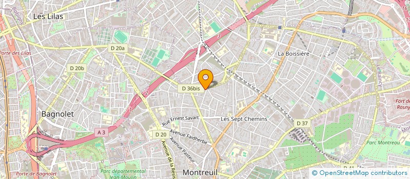 localisation de l'entreprise SCI LMDS  MONTREUIL