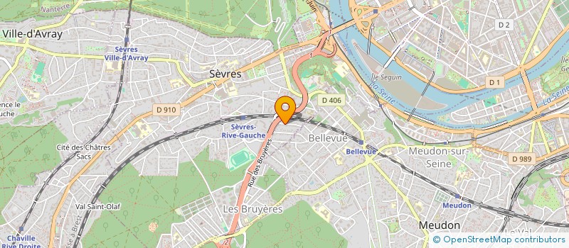 localisation de l'entreprise SCI LMF à SEVRES