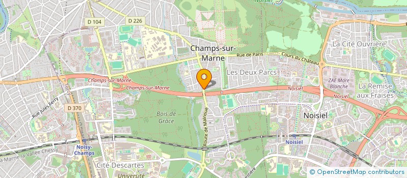 localisation de l'entreprise SCI LMFAD  CHAMPS-SUR-MARNE