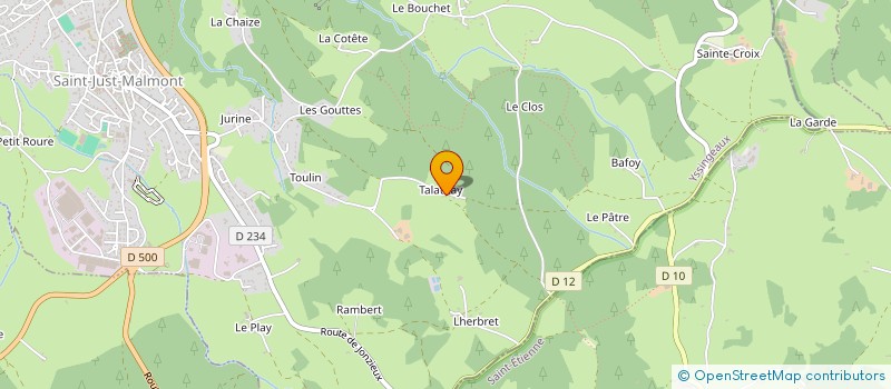 localisation de l'entreprise SCI LMFT  SAINT-JUST-MALMONT