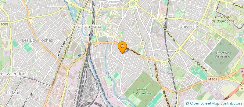 localisation de l'entreprise SCI LMG 2 à DIJON