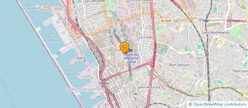 localisation de l'entreprise SCI LMG à MARSEILLE
