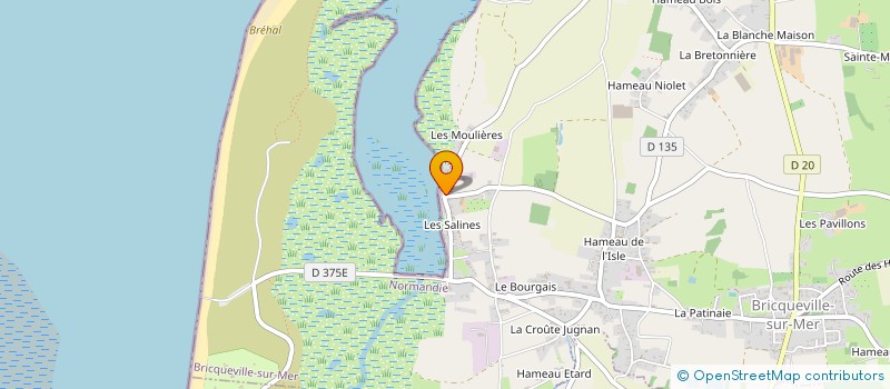 localisation de l'entreprise SCI LMG  BRICQUEVILLE-SUR-MER