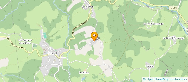 localisation de l'entreprise SCI LMG  BUSSET