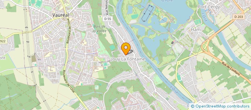 localisation de l'entreprise SCI LMG BERTHELOT  JOUY-LE-MOUTIER