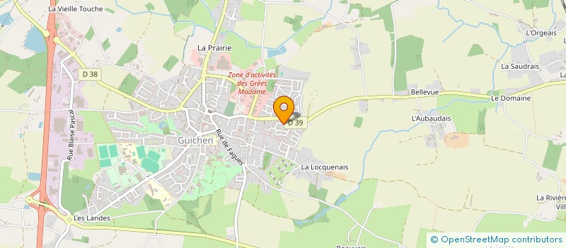 localisation de l'entreprise SCI LMGG  GUICHEN