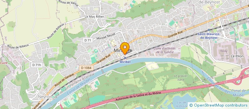 localisation de l'entreprise SCI LMGI à MIRIBEL