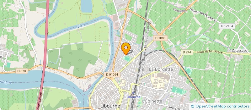 localisation de l'entreprise SCI LMGT7  LIBOURNE