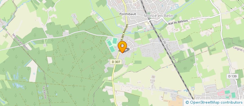 localisation de l'entreprise SCI LMI  MONCE EN BELIN