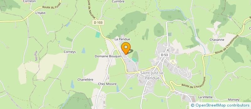 localisation de l'entreprise SCI LMJ  SAINT-JUST-LA-PENDUE