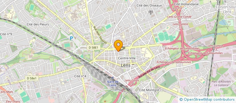 localisation de l'entreprise SCI LMK IMMOBILIER  LENS