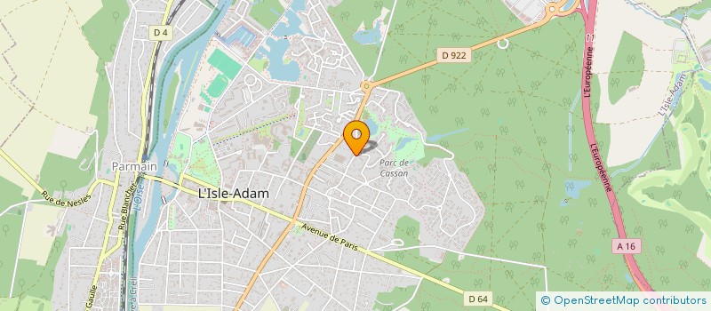 localisation de l'entreprise SCI LMMRG  L'ISLE-ADAM