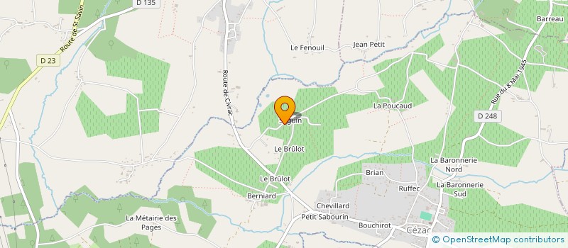 localisation de l'entreprise SCI LMN  CEZAC