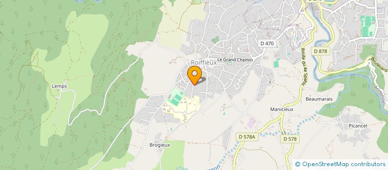 localisation de l'entreprise SCI LMN ASSOCIES  ROIFFIEUX