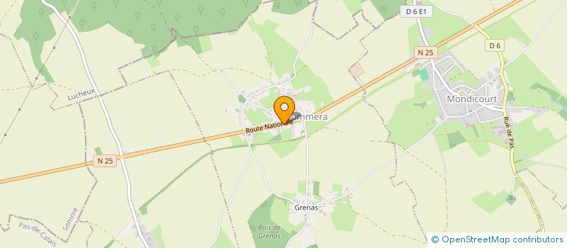 localisation de l'entreprise SCI LMNC  WARLINCOURT-LES-PAS