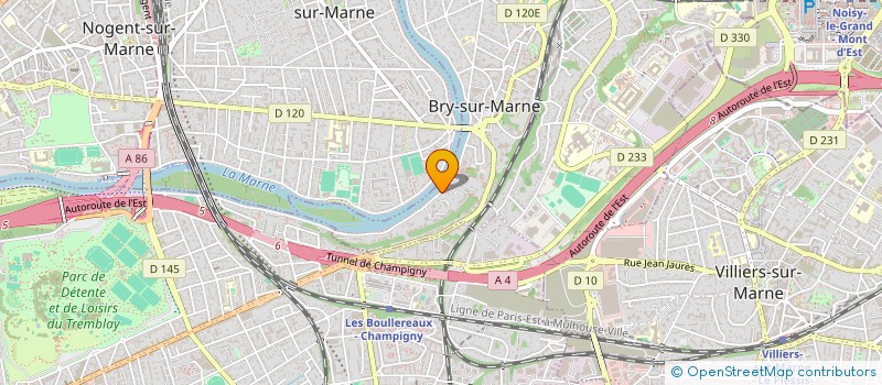 localisation de l'entreprise SCI LMNJ 2 à BRY-SUR-MARNE