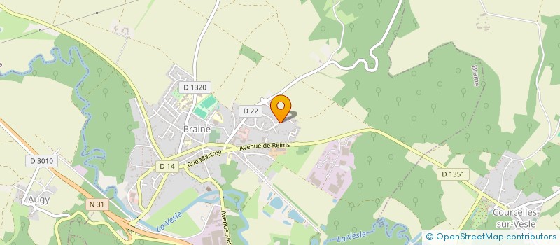 localisation de l'entreprise SCI LMNP BRAINE 07  BRAINE