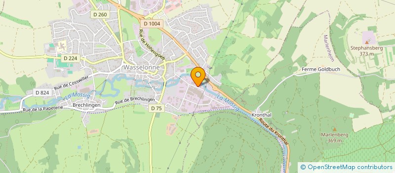 localisation de l'entreprise SCI LMP  WASSELONNE